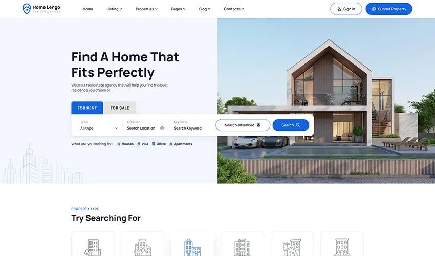 Homelengo - 房屋买卖租赁Real Estate WordPress Theme - LuLunet-LuLunet