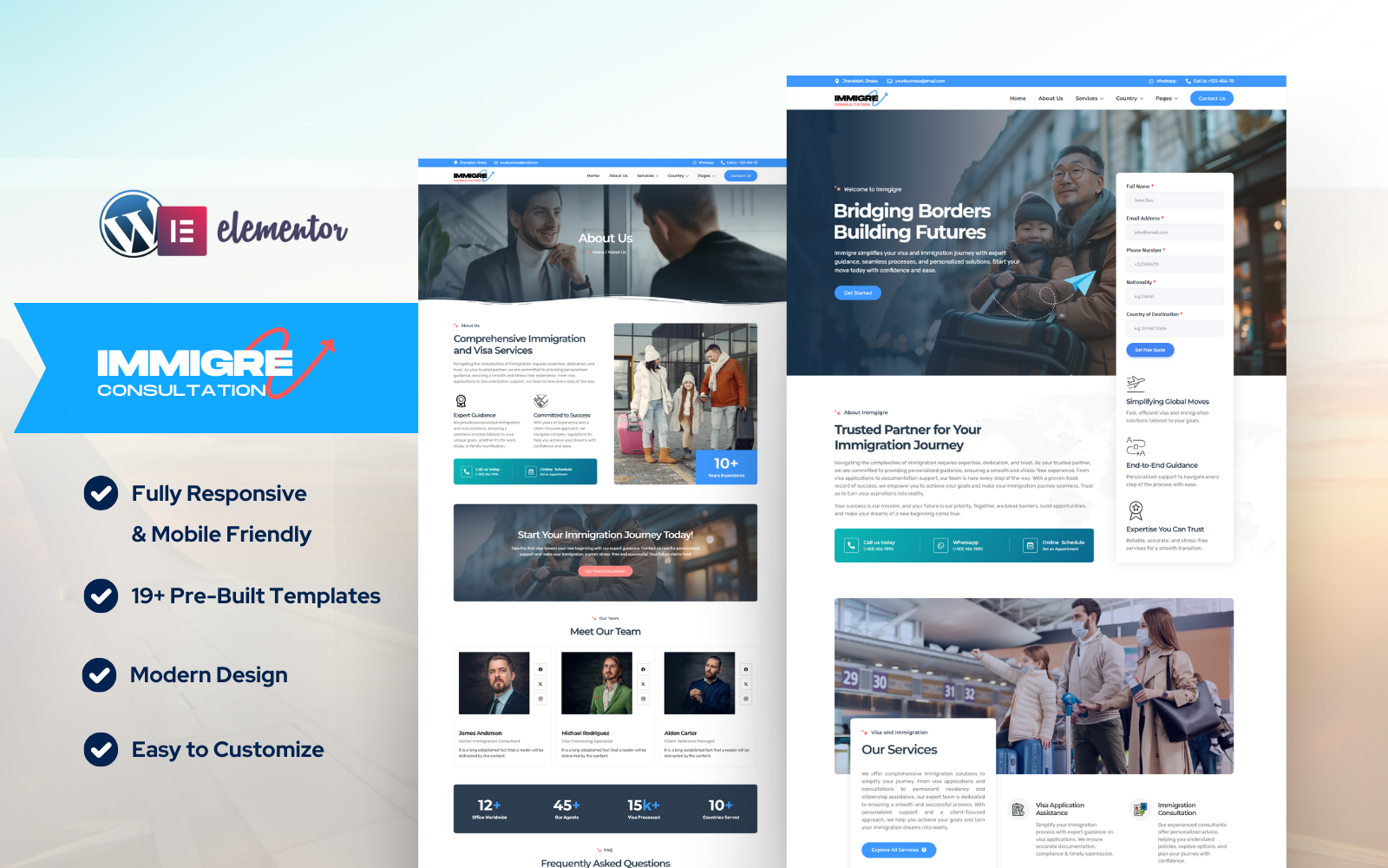 移民-移民和签证咨询元素套件 elementor kit - LuLunet-LuLunet
