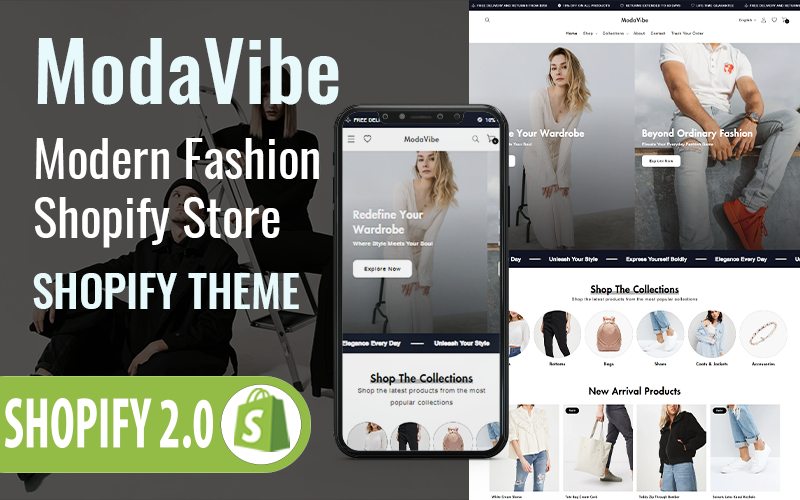 ModaVibe - 服装时尚 Clothing and Fashion Shopify Theme - LuLunet-LuLunet