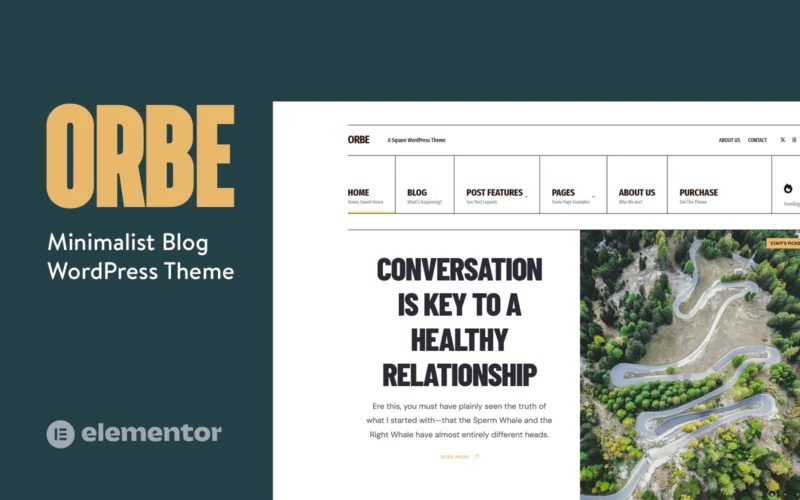 Orbe - 打造你的专属复古风博客：极简WordPress主题-LuLunet