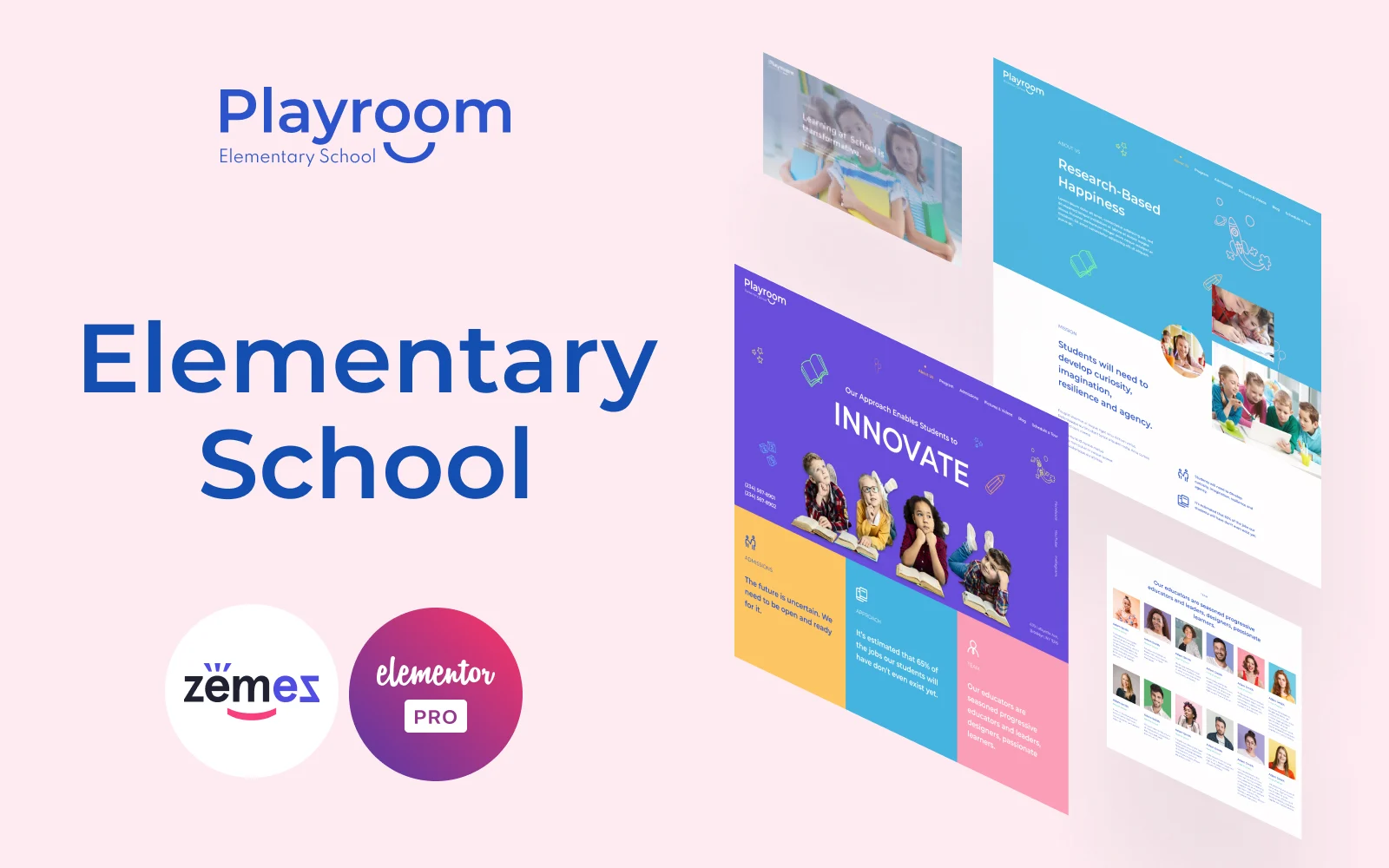 Playroom - Elementary School Elementor Kit 学校主题 - LuLunet-LuLunet