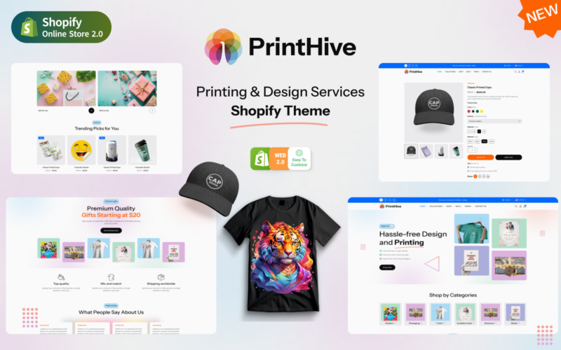 Print Hive UI -打印主题 Designing & Painting Online Store Shopify Theme-LuLunet