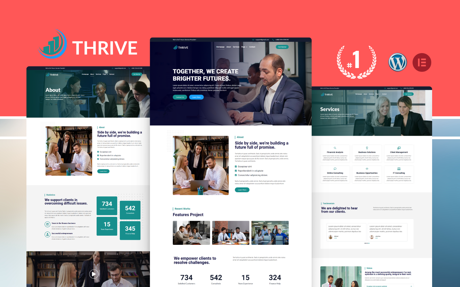 Thrive商业咨询WordPress元素模板元素套件 - LuLunet-LuLunet
