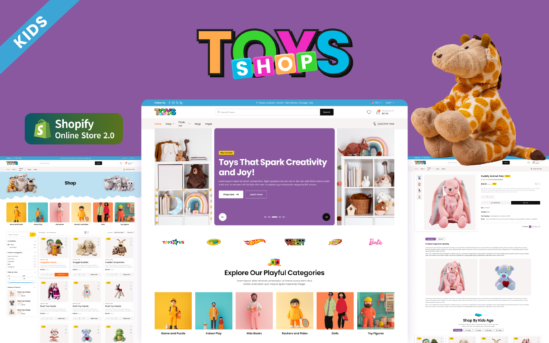 Toys Shop - 玩具商店主题 Online Toys Store Shopify Theme-LuLunet