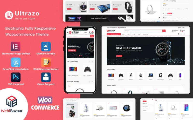 Ultrazo - Multipurpose Modular WordPress Elementor Theme WooCommerce Theme 多用途主题-LuLunet